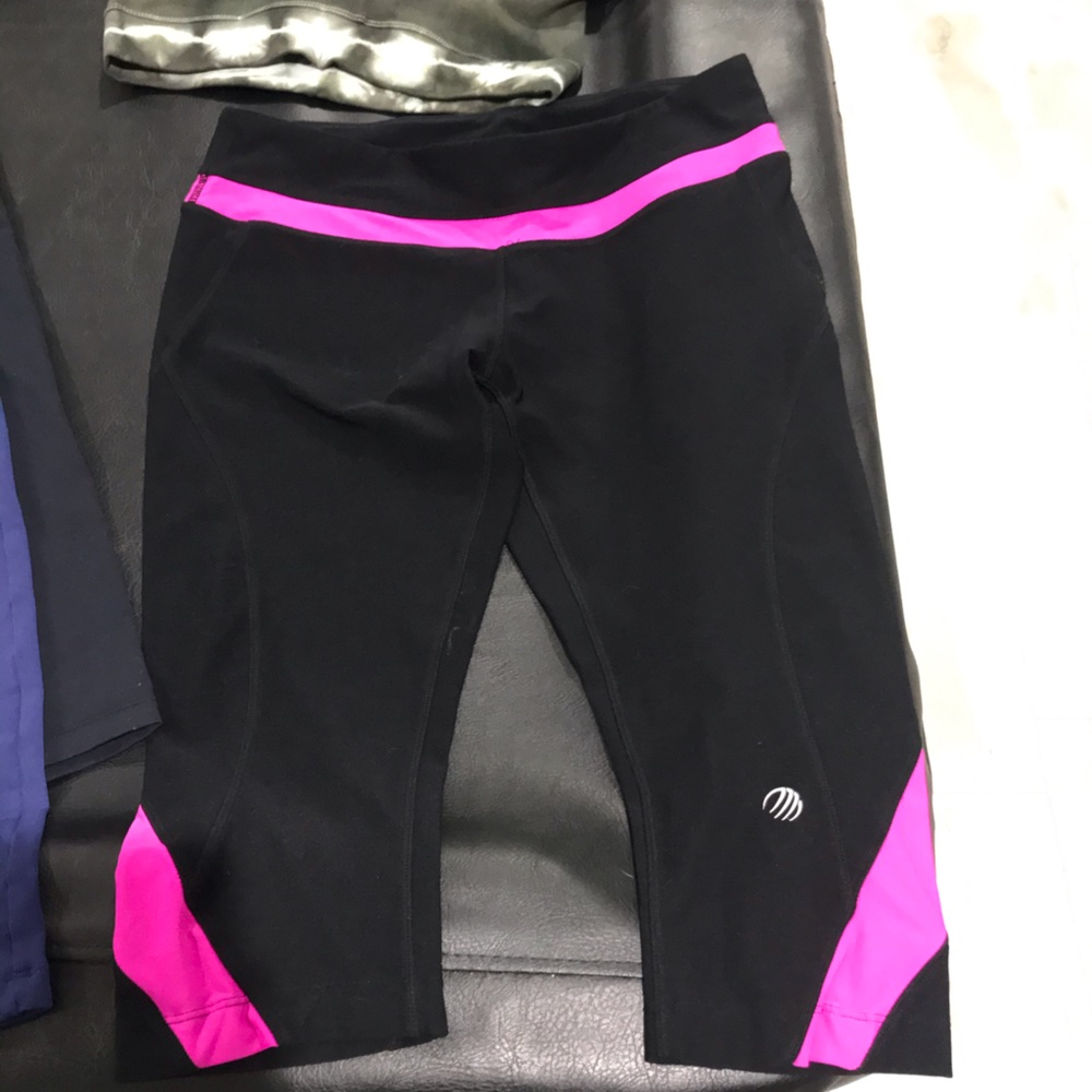 Capris pink black